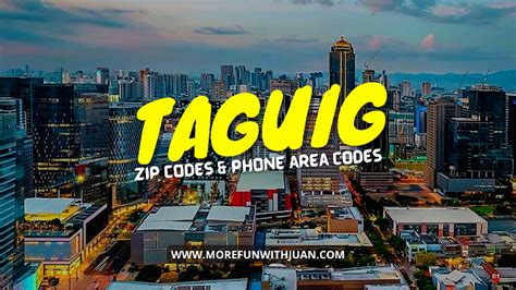 Taguig City Zip Codes & Phone Area Codes .